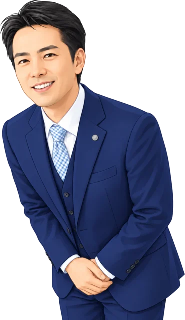 お辞儀をする代表の大下