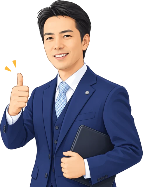 親指を立てる代表の大下